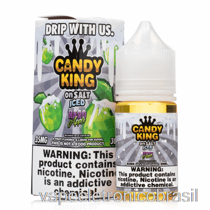 Vape Eletrônico Maçã Gelada Gelada - Candy King On Salt - 30ml 50mg